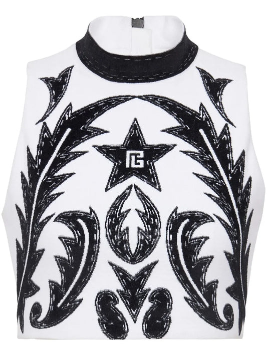 Baroque Cropped Top