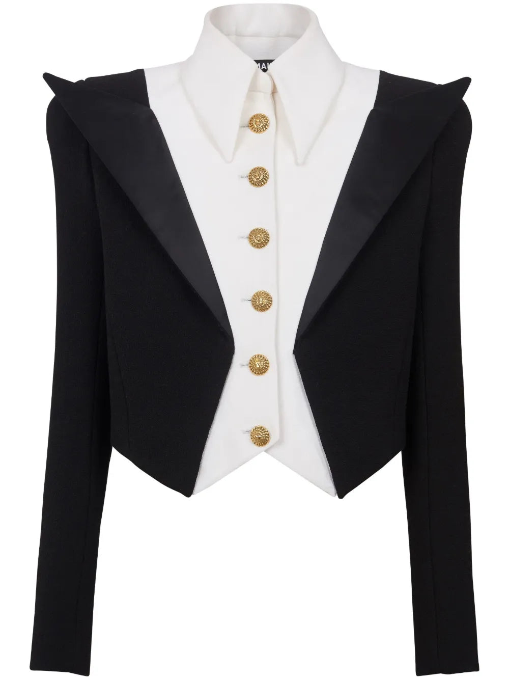 6-Button Spencer Cropped Jacket