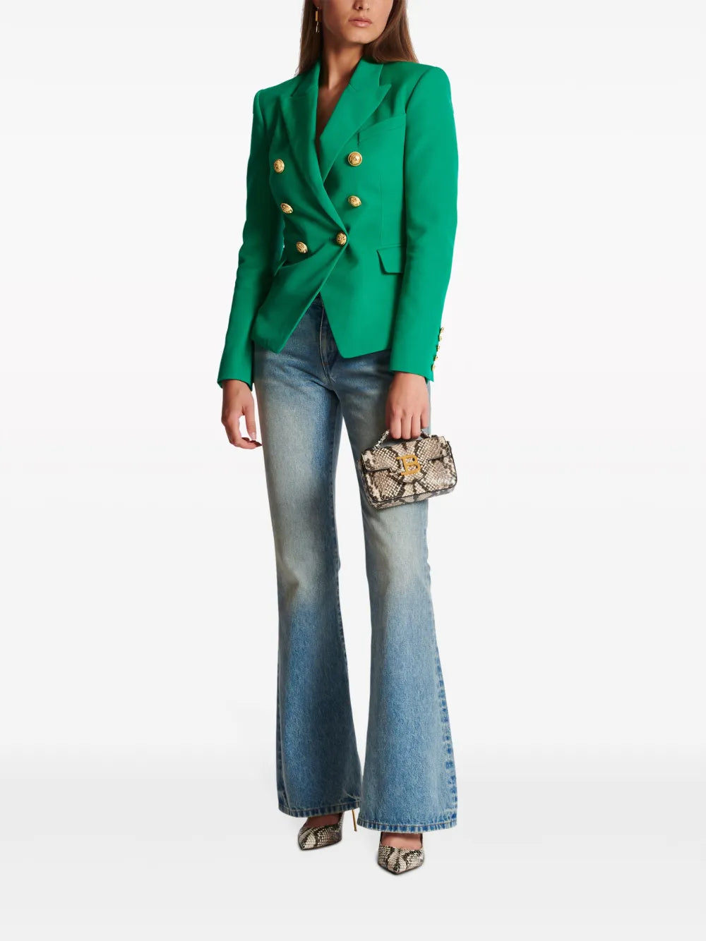 6-Button Double-Breasted Wool Blazer