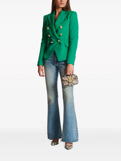 6-Button Double-Breasted Wool Blazer