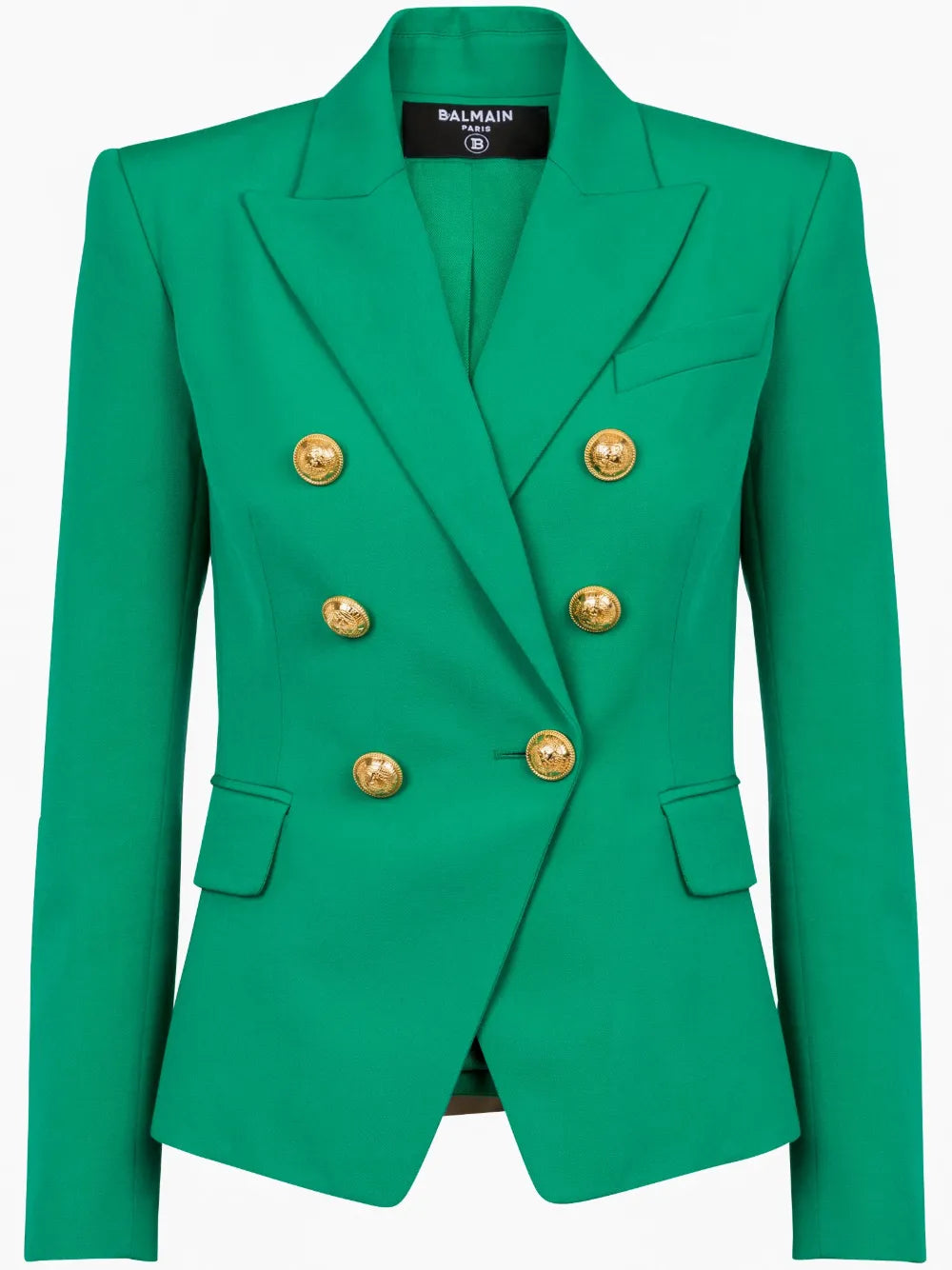 6-Button Double-Breasted Wool Blazer