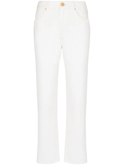 Mid-Rise Straight-Leg Jeans
