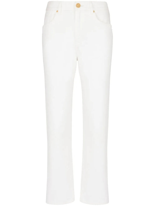Mid-Rise Straight-Leg Jeans