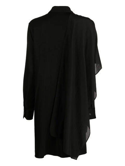 Satin Stole Shirtdress