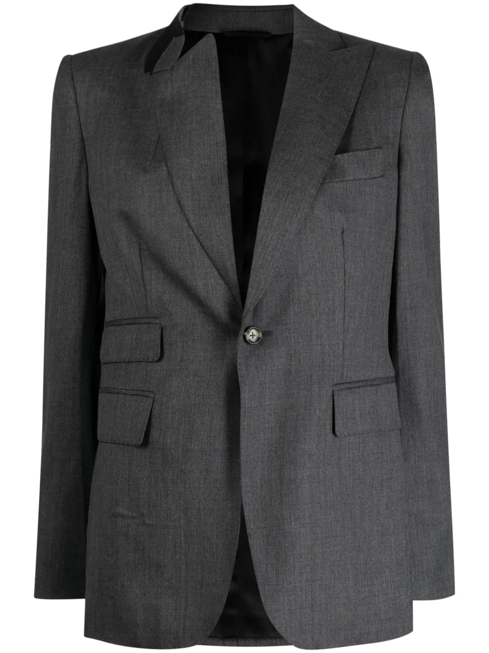 Asymmetric Single-Breasted Blazer