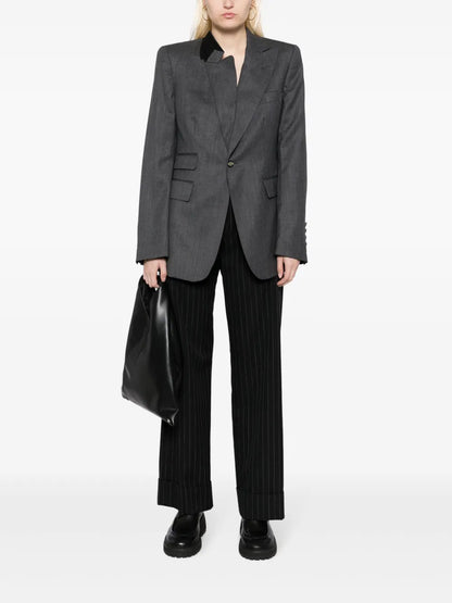 Asymmetric Single-Breasted Blazer