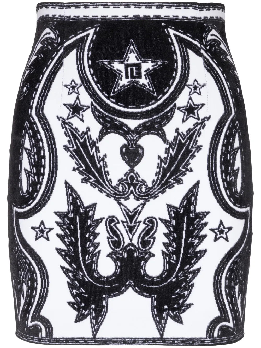 Western-Stitching Straight Skirt