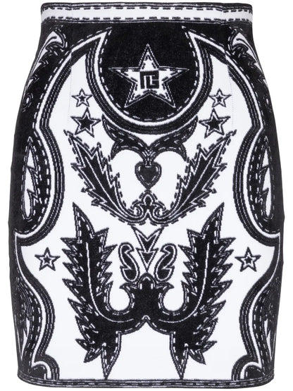 Western-Stitching Straight Skirt