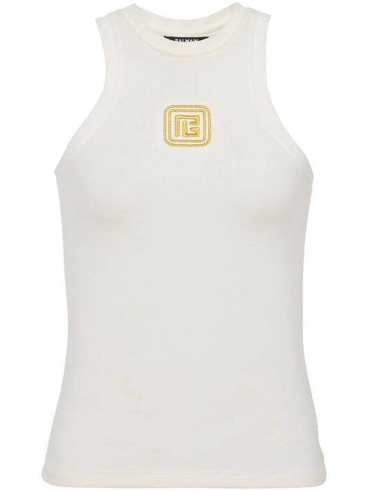 Logo-Embroidered Tank Top