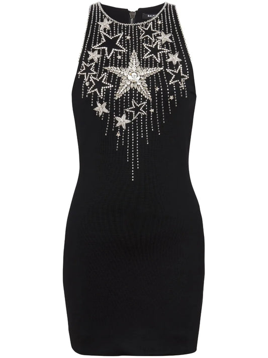 Falling Stars Embroidered Minidress