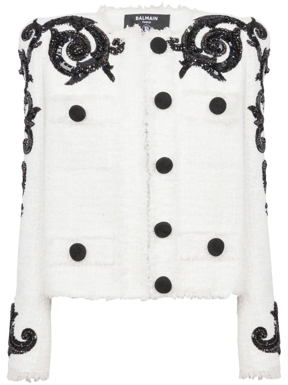 Embroidered Tweed Jacket