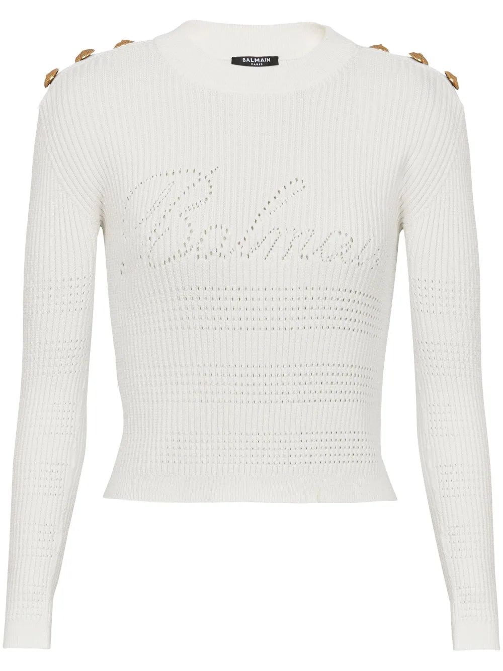 6-Button Ribbed-Knit Jumper