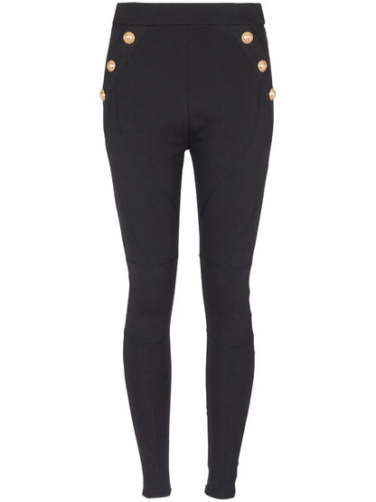 6-Button Knitted Leggings