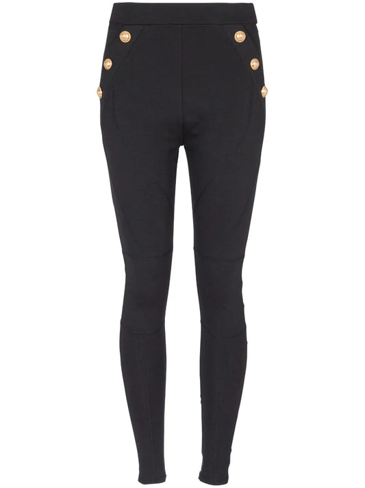 6-Button Knitted Leggings