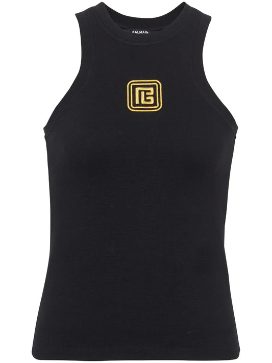 Pb Logo-Embroidered Tank Top