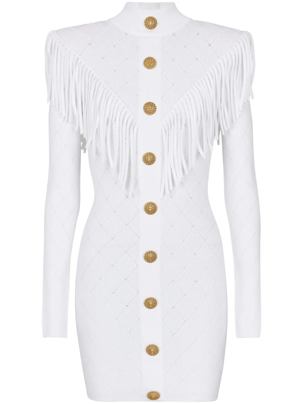 Fringed Knitted Minidress