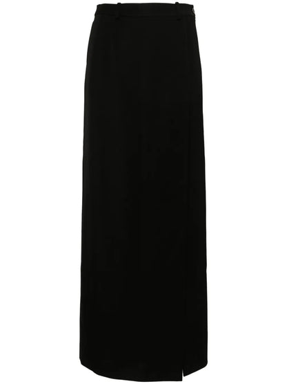 Slit Tailored Maxi Skirt