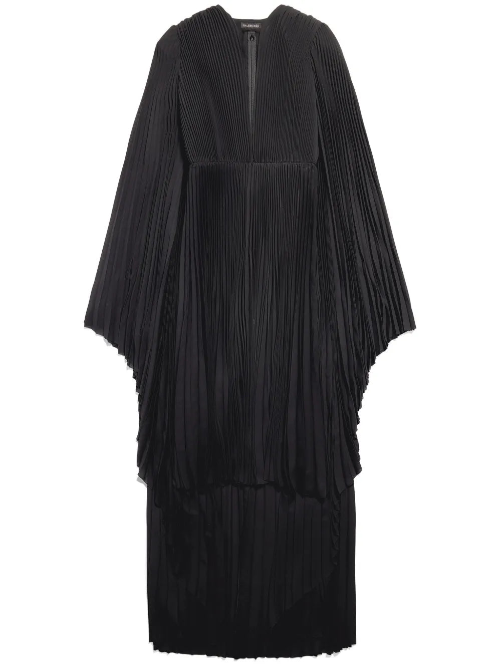 V-Neck Pleated Maxi Dress