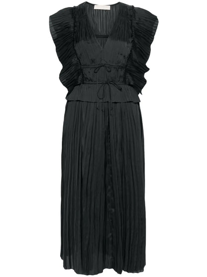 Letty Pleated Midi Dress