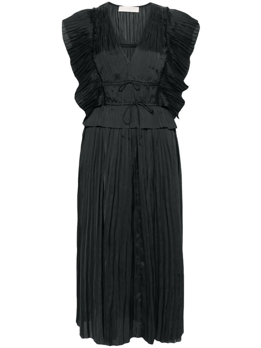 Letty Pleated Midi Dress