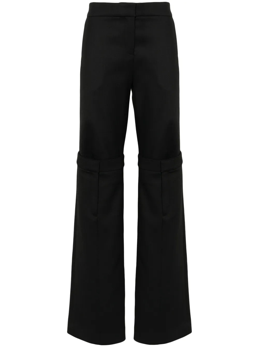 Layered Straight-Leg Trousers