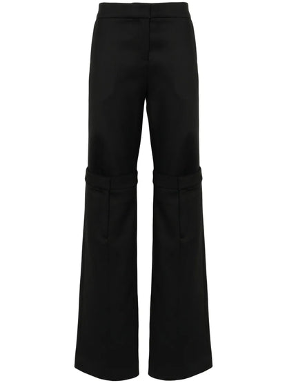 Layered Straight-Leg Trousers