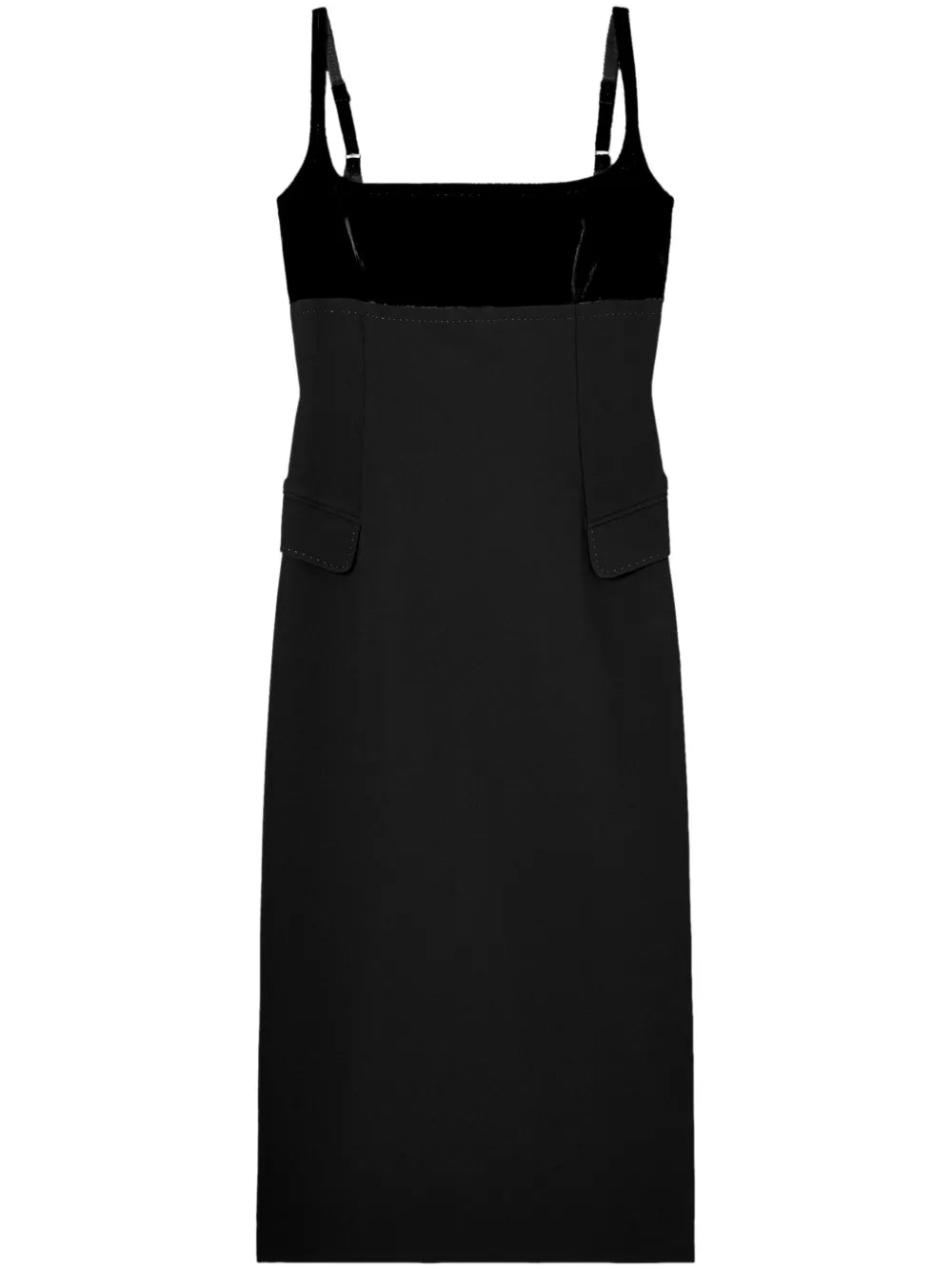 Crepe Slip Midi Dress