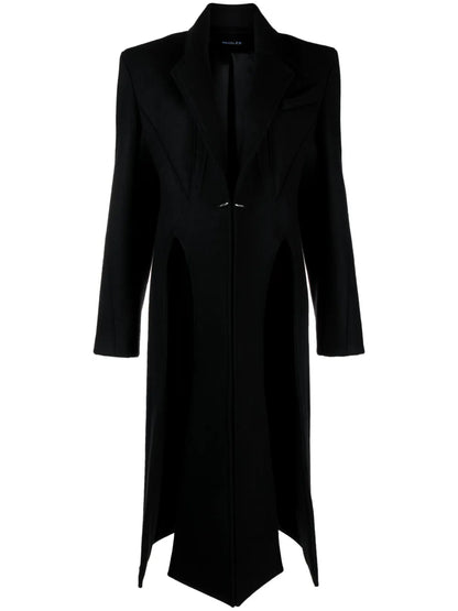 Single-Breasted Wool Coat