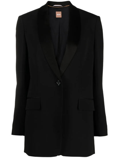 Single-Breasted Shawl Lapels Blazer