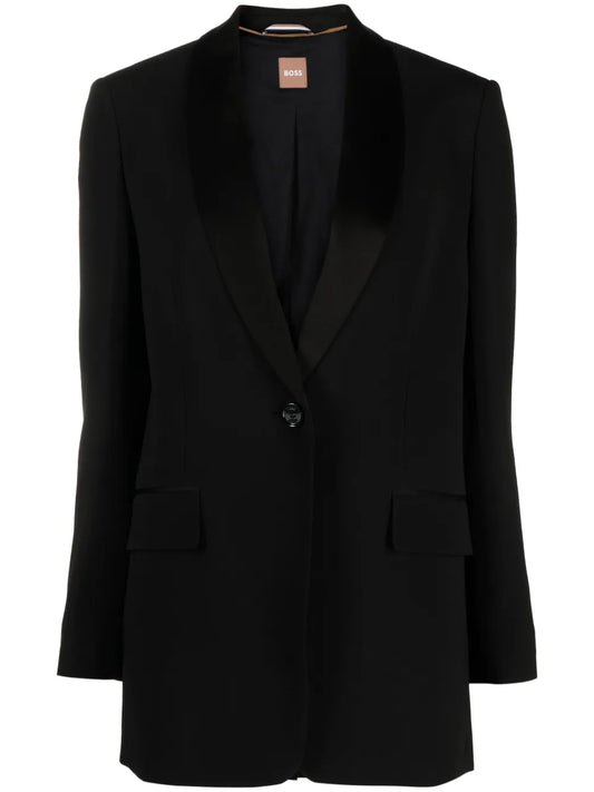 Single-Breasted Shawl Lapels Blazer