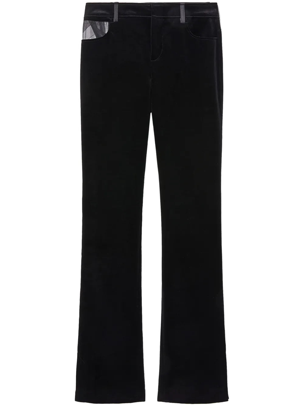 Marmo-Print Straight-Leg Jeans