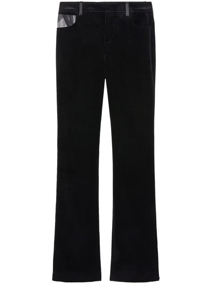 Marmo-Print Straight-Leg Jeans