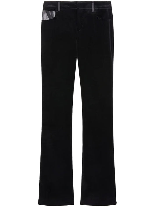 Marmo-Print Straight-Leg Jeans