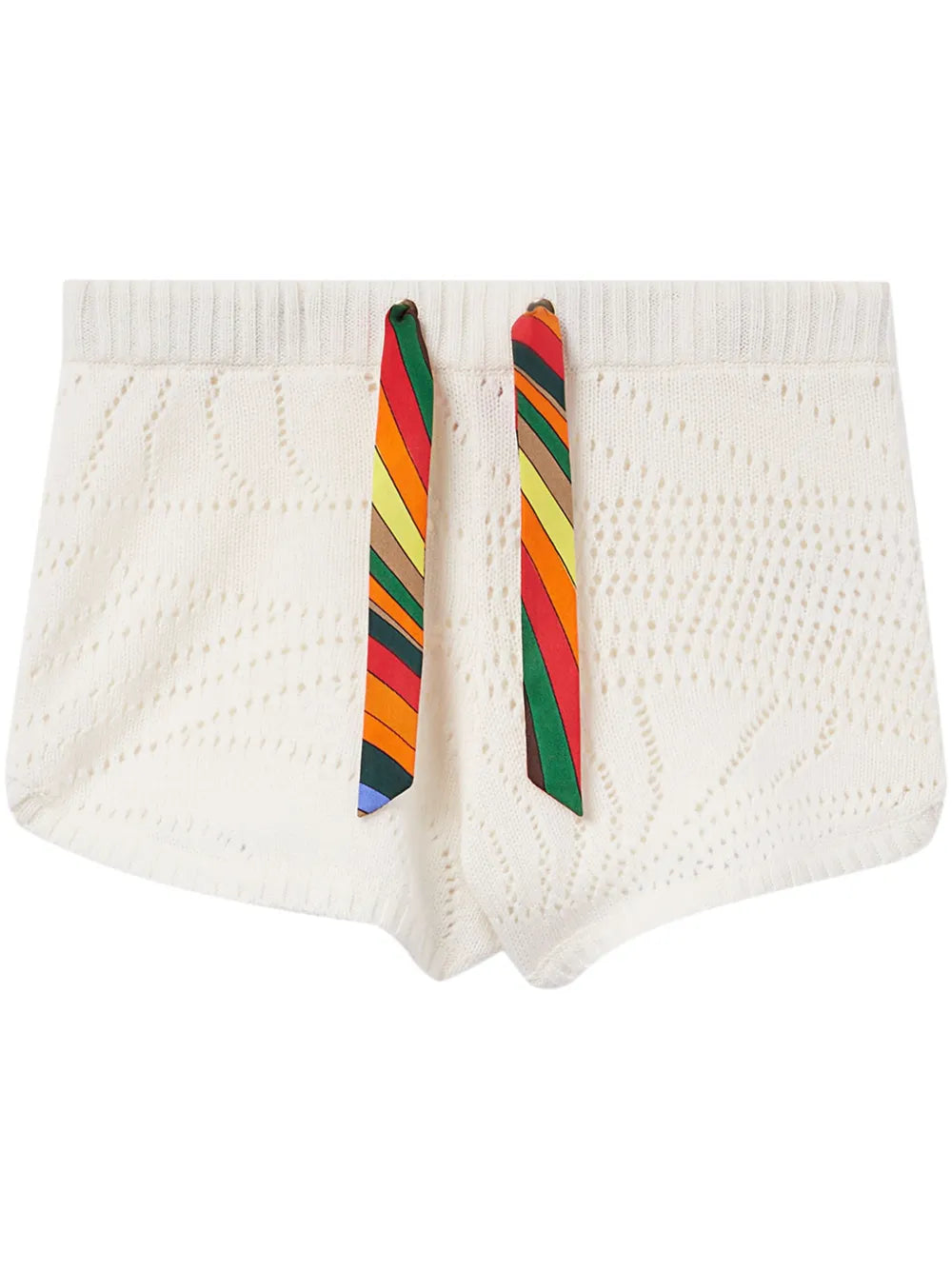 Pointelle-Knit Cashmere Shorts