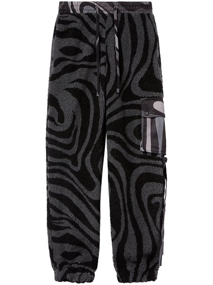 Marmo-Print Track Pants