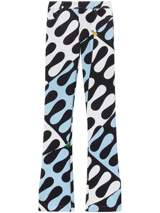 Leocorno-Print Trousers