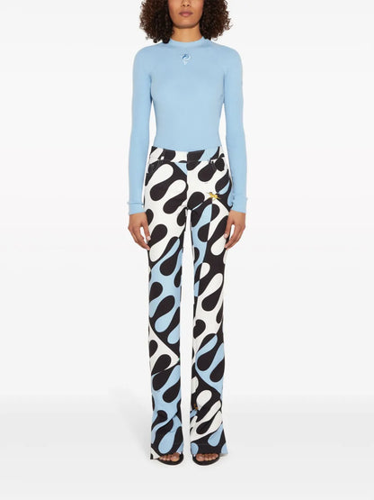 Leocorno-Print Trousers