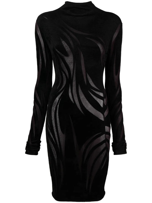 Sheer Chenille Minidress