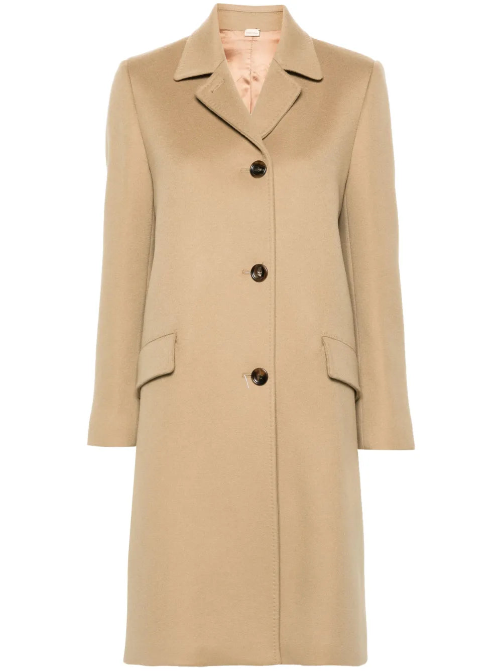 Single-Breasted Wool Coat