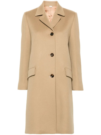 Single-Breasted Wool Coat