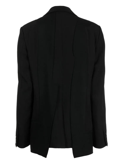 Single-Breasted Wool Blazer