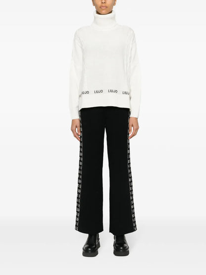 Logo-Tape Detail Trousers