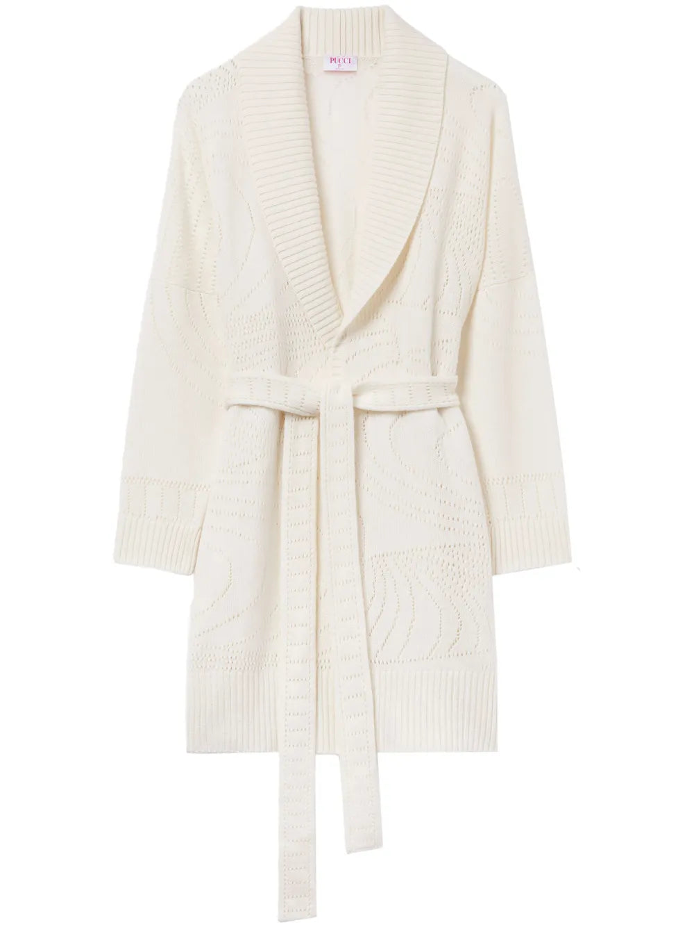 Pointelle-Knit Cashmere Cardigan