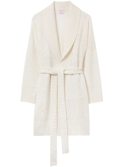 Pointelle-Knit Cashmere Cardigan