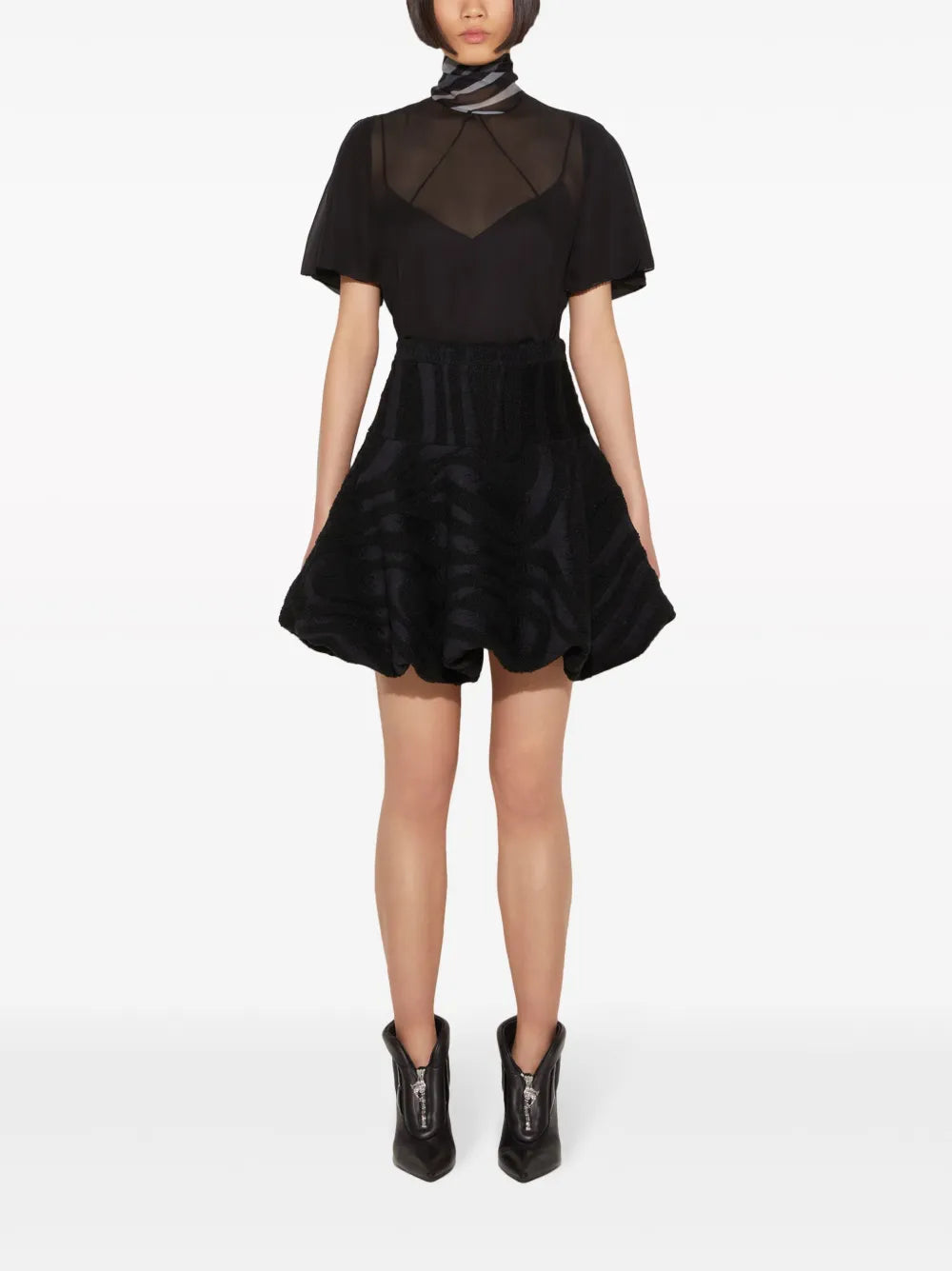 Iride-Print Silk Top