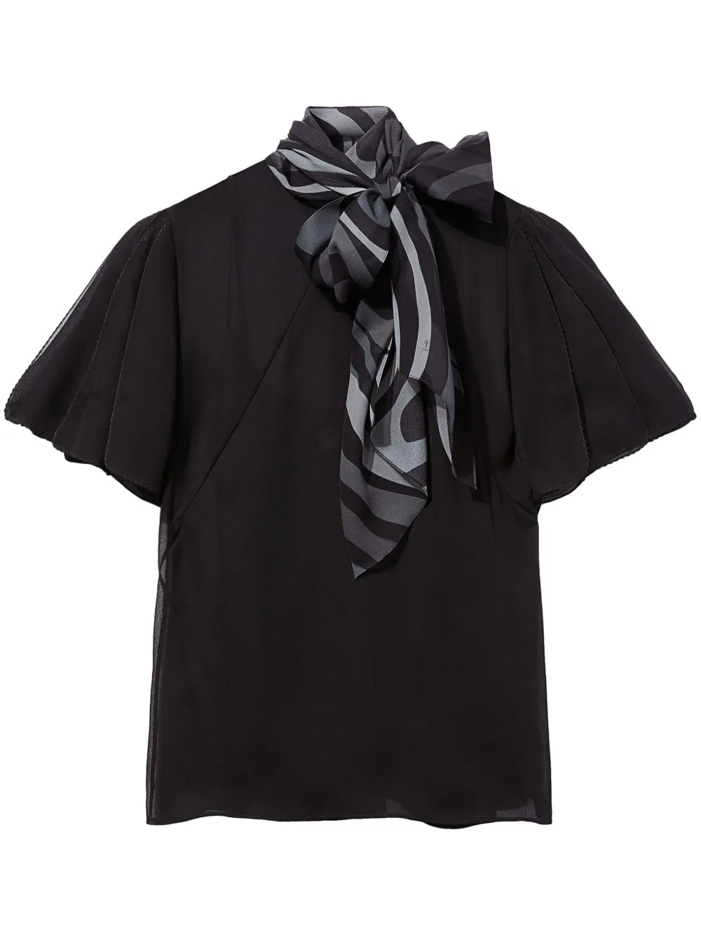 Iride-Print Silk Top