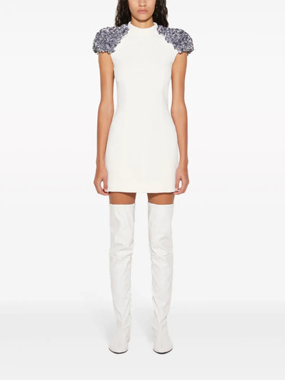Sequin-Embellished Jersey Minidress
