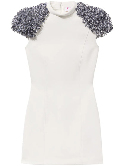 Sequin-Embellished Jersey Minidress