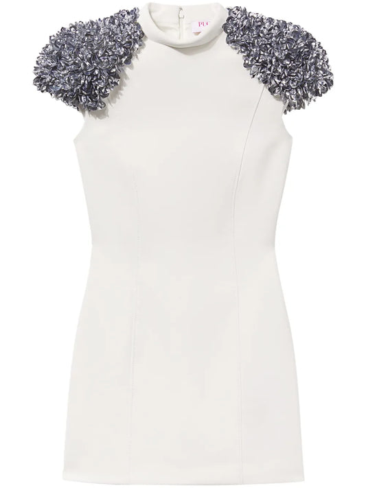 Sequin-Embellished Jersey Minidress