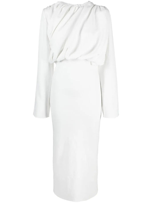 Ollie Drapped Midi Dress
